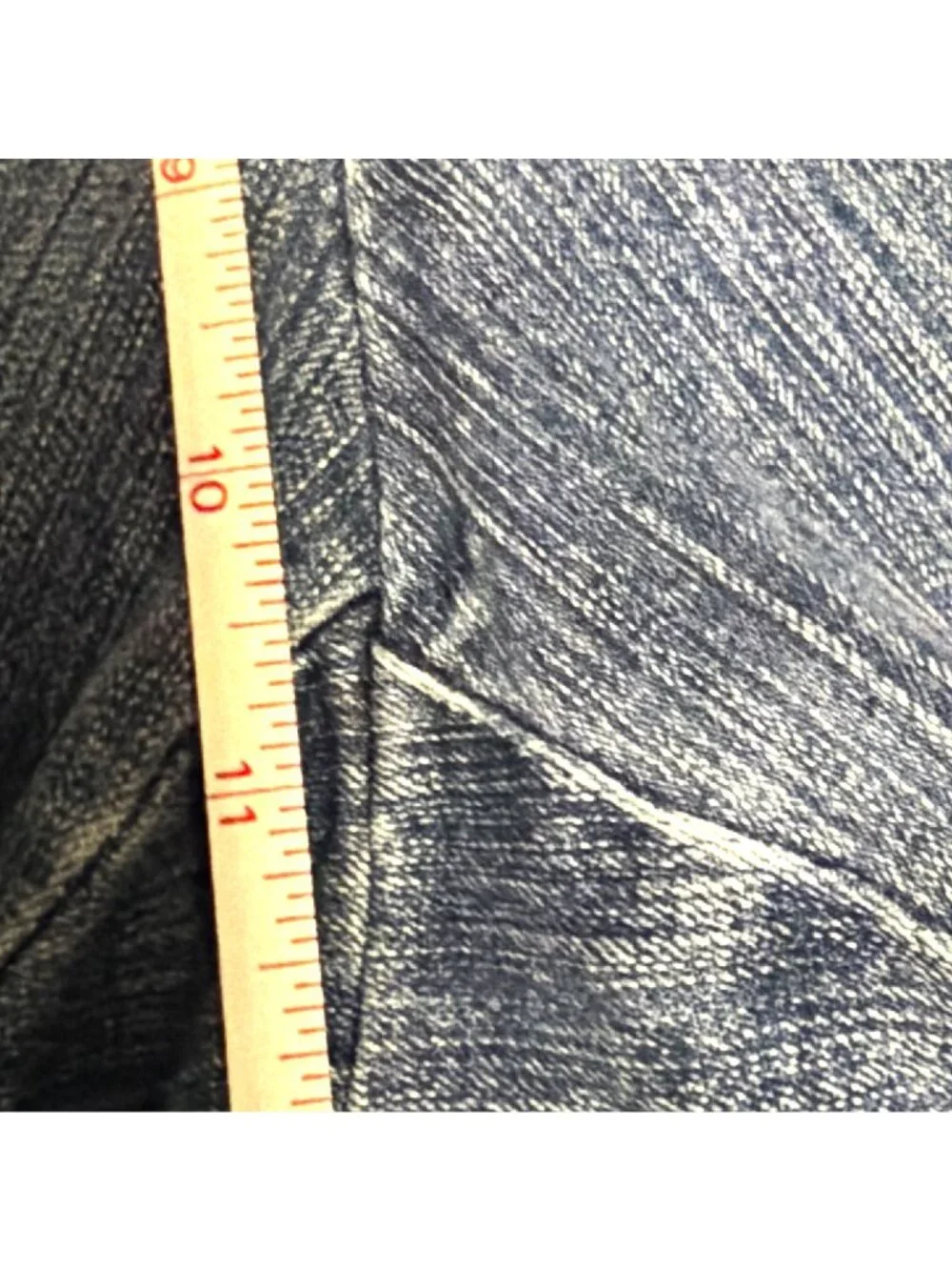 Jms Classic Capri Jeans Antique Blue 18W Floral Embroidered Hem Cotton Blend - Picture 6 of 7